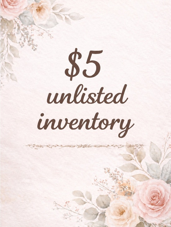 Accessories - $5 Unlisted Inventory for Live Show